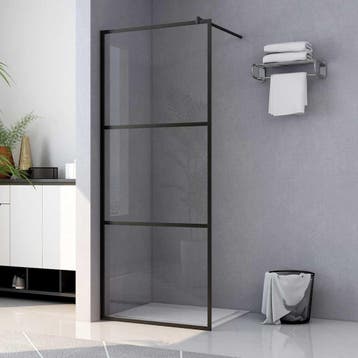 vidaXL Inloopdouchewand transparant 100x195 cm ESG-glas, Verzenden, Nieuw