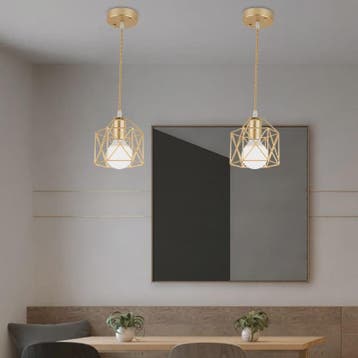 Moderne LED Hanglamp Goud/Zwart - Minimalistische Metalen Ko, Verzenden, Nieuw