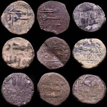 . Spanje Al-Andalus Governors. Lot 9 x fals 711-755 AD.