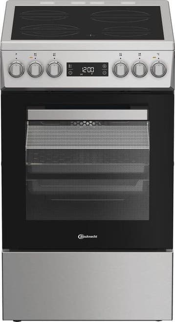 Bauknecht B5V8LMX, Vrijstaand fornuis, Zwart, Zilver,, Verzenden, Nieuw
