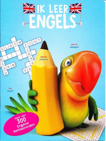 Ik leer Engels, blauw met papegaai (per stuk), Boeken, Verzenden, Nieuw
