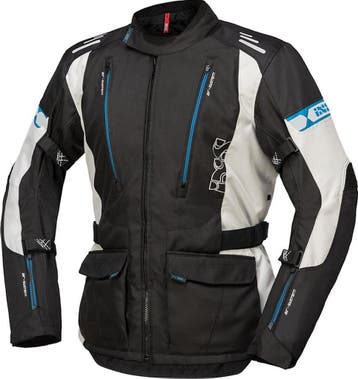 IXSLorin-STZwartGrijsBlauwTextieleMotorjas, Motoren, Nieuw met kaartje, Jas | textiel, IXS, Heren