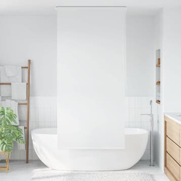 vidaXL Rolgordijn voor douche 80x240 cm wit, Verzenden, Nieuw, Wit