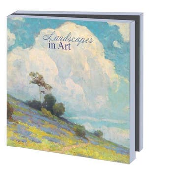 Kaartenmapje met env, vierkant:Landscapes in art, Ophalen of Verzenden, Gelopen
