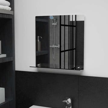 vidaXL Wandspiegel met schap 40x40 cm gehard glas, Verzenden, Nieuw
