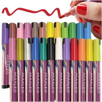 Maaleo acrylstiften 24 kleuren – sneldrogende markers voo., Ophalen of Verzenden, Nieuw