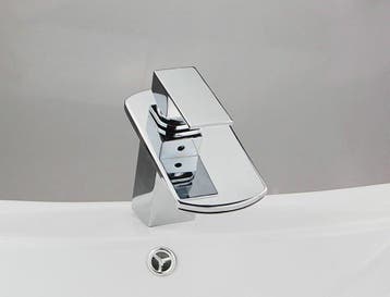 Watervalkraan Basin chroom design wastafelkraan, Verzenden, Nieuw