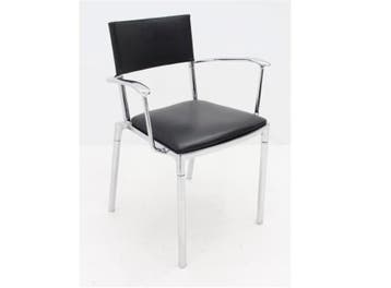 Segis Blitz Chair - zwart - 4-poot - chroom armleggers, Werkplek, Ophalen of Verzenden, Gebruikt, Overige typen