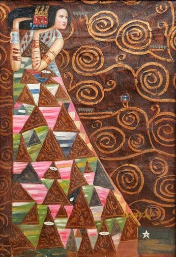 Scuola europea (XX), Da Gustav Klimt - Lattesa, Antiek en Kunst