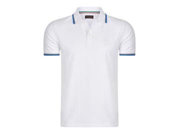Veiling - Cappuccino Italia Polo Applique Pique - Wit - XL, Kleding | Heren, T-shirts, Nieuw