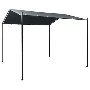 vidaXL Prieel 3x3 m staal antraciet, Verzenden, Nieuw