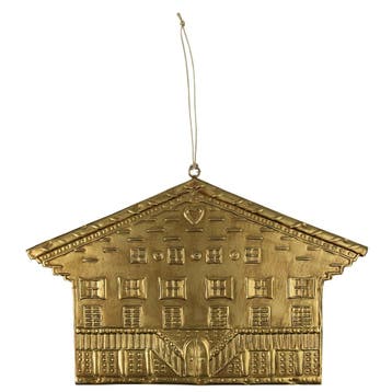 hanger ijzer chalet a goud 28cm, Huis en Inrichting, Woonaccessoires | Overige, Verzenden, Nieuw