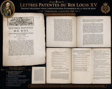 Sous Louis XV - Lettres patentes du Roi. - 1766