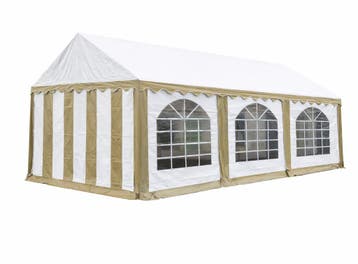 Premium Partytent PVC 4x6x2 mtr in Wit-Beige (4x6 meter), Verzenden, Nieuw, 2 meter of meer, Partytent