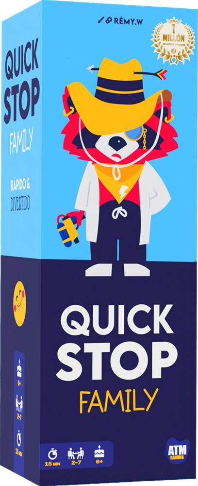 Quickstop - Family Editie | ATM Gaming - Kaartspellen, Hobby en Vrije tijd, Gezelschapsspellen | Kaartspellen, Nieuw, Verzenden