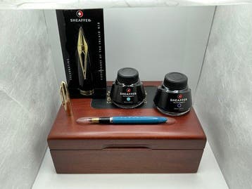 Sheaffer - Houten kist, inkt, display en 2x - Zonder, Nieuw