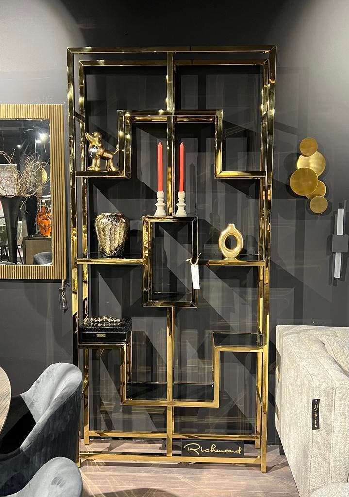 kast Magnus gold van Richmond interiors, Huis en Inrichting, Kasten | Boekenkasten, Nieuw