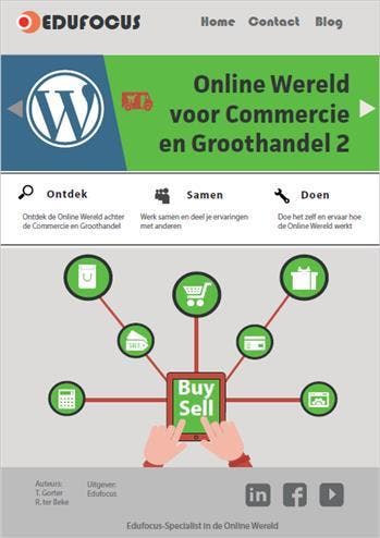 Online wereld voor commercie en groothandel 1  9789492442154, Boeken, Zo goed als nieuw