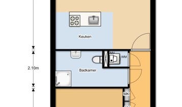 Te Huur 2 Kamer Appartement Ganeshastraat In Almere, Direct bij eigenaar, Almere, Appartement, Almere