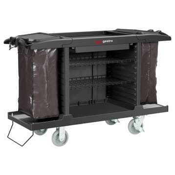GGM Gastro | Huishoudwagen - open - 2 waszakken, 1 plank |, Verzenden, Nieuw in verpakking, Ovens, Magnetrons en Steamers