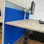 (MDK-104318) Madeko Office bureau 160 x 80 cm bladkleur D..., Ophalen of Verzenden, In hoogte verstelbaar, Nieuw