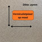 vermiculietplaat op maat (dikte 25mm), Ophalen of Verzenden, Nieuw, Hout, Vrijstaand