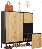 Hoge Schoenenkast met Zitbank voor Hal, Huis en Inrichting, Kasten | Schoenenkasten, Verzenden, Nieuw