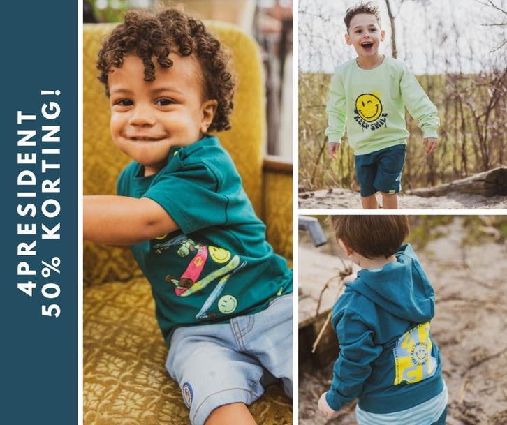 50% korting op 4President zomerkleding jongens outlet nieuw, Kinderen en Baby's, Kinderkleding | Maat 140, Overige typen, Jongen