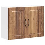 vidaXL Keukenbovenkast Lucca bewerkt hout oud houtkleurig, Huis en Inrichting, Keuken | Keukenelementen, Verzenden, Nieuw, Bruin