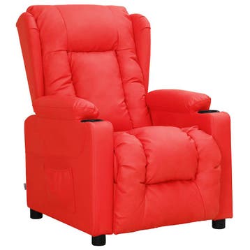 vidaXL Fauteuil verstelbaar kunstleer rood, Huis en Inrichting, Verzenden, Nieuw