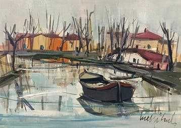 Carlo Marconi (1934-2022) - Inverno sul Brenta