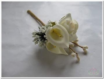 Maatwerk Corsage Calla Roos Cremepeach New Style Pick, Ophalen of Verzenden, Nieuw