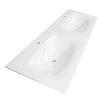 Brauer Glacier Wastafel - 140 cm - met 2 Spoelbakken en 2, Ophalen of Verzenden, Nieuw
