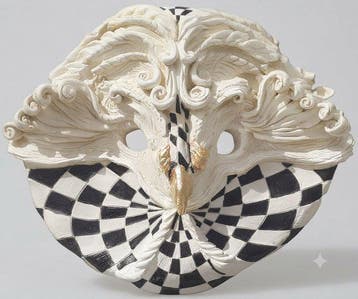 María Eugenia Piacentini - Máscara Lechuza - pieza única de, Antiek en Kunst