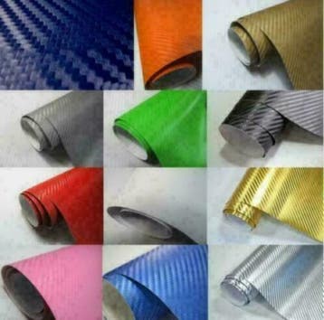 AUTOFOLIE FOLIE CAR WRAP WRAPFOLIE MAT GLANS CARBON 3D NIEUW, Ophalen of Verzenden
