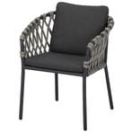 Amalfi dining tuinstoel antraciet aluminium rope, Tuin en Terras, Ophalen of Verzenden, Nieuw