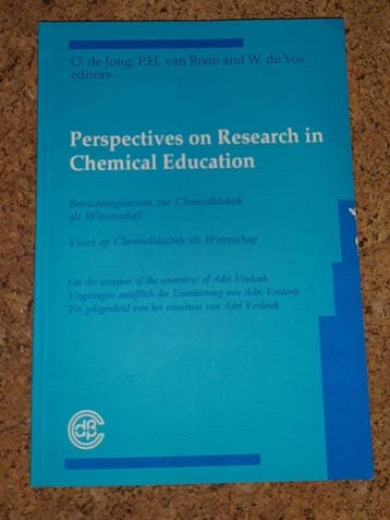 Perspectives on research in chemical education 9789073346253, Verzenden, Zo goed als nieuw
