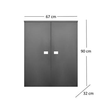 Kolomkast Sanicare Q5 2 Soft-Close Deuren 90 cm Truffel, Ophalen of Verzenden, Nieuw