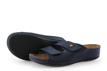 Torfs Slippers in maat 38 Blauw, Kleding | Dames, Schoenen, Slippers, Torfs, Zo goed als nieuw, Verzenden
