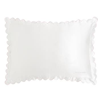 Dore & Rose Scallop Edge Pillowcase Ivory - 60x70cm, Ophalen of Verzenden, Nieuw, Overige typen