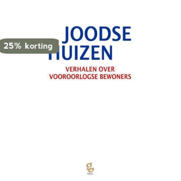 Joodse huizen 9789491363429, Verzenden, Zo goed als nieuw