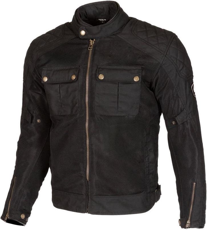 Merlin Shenstone II Cotec Air Zwart Textiele Motorjas, Motoren, Kleding | Motorkleding, Heren, Nieuw met kaartje, Jas | textiel