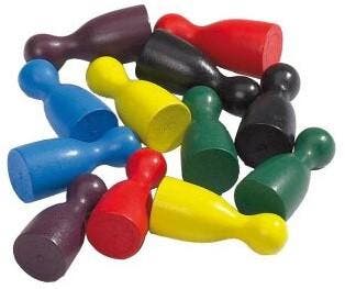 Halma Kegels / Pionnen Groot (60 stuks) | Philos -, Verzenden, Nieuw