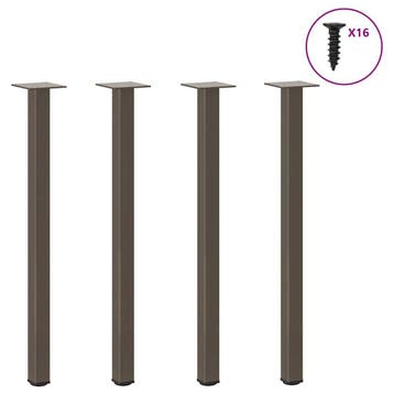 vidaXL Console tafelpoten 4 st 72-74 cm staal naturel, Huis en Inrichting, Verzenden, Nieuw