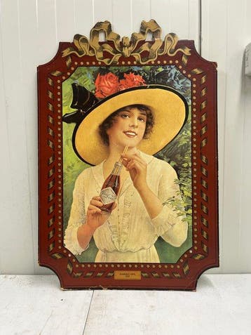 Bord - Coca-Cola – Summer Girl 1921 – Vintage reclameposter