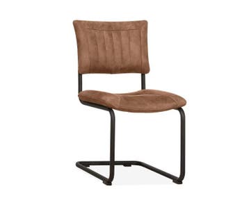 Eetkamerstoel Jax - eetkamerstoelen - Cognac, Nieuw, Stof