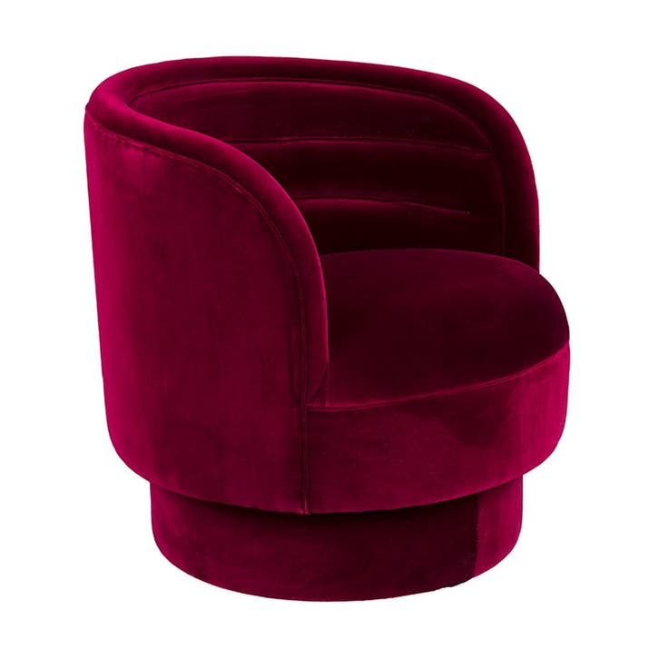 *WOONWINKEL* Dutchbone Dorothy Draaibare Fauteuil Velvet, Huis en Inrichting, Fauteuils, Nieuw, Verzenden