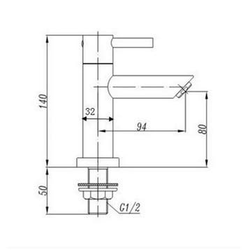 Toiletkraan Best Design Ore Resol 14 cm RVS-304, Ophalen of Verzenden, Nieuw