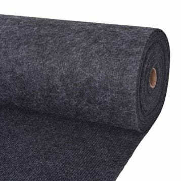 vidaXL Tapijt Antracietkleurig 1,2 x 15 m Polyester, Verzenden, Nieuw