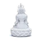 Boeddhabeeld Wit – Boeddha beeld met Dorje en Bel - 17 cm, Huis en Inrichting, Woonaccessoires | Boeddhabeelden, Verzenden, Nieuw